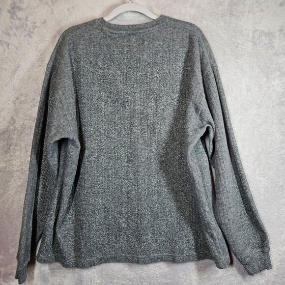 Naturalife Crew Neck Sweater Mens XL Gray Cotton Office career nerd Dad casual - Picture 2 of 11